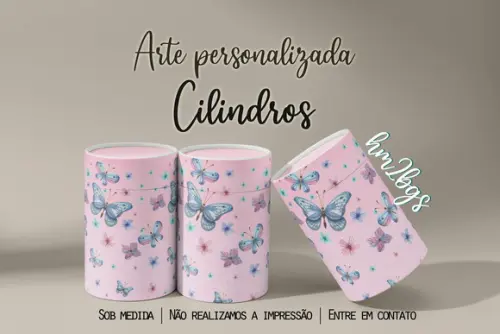 Arte Digital Para Capa De Cilindros - Borboletas