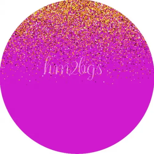 Arte Digital Para Painel - Tema: Glitter Dourado