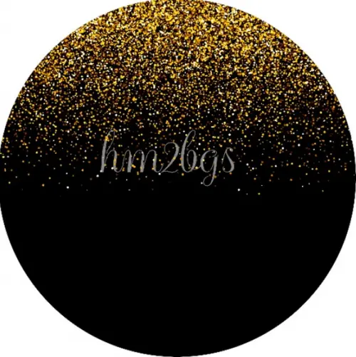 Arte Digital Para Painel - Tema: Glitter Dourado
