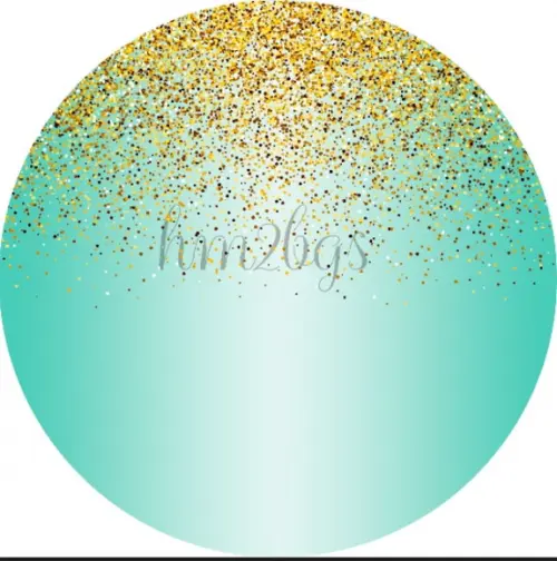 Arte Digital Para Painel - Tema: Glitter Dourado