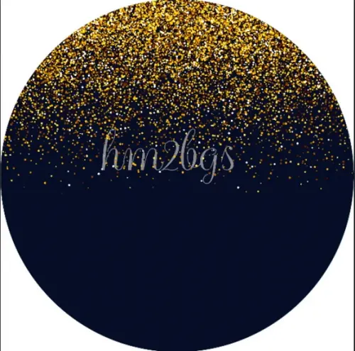 Arte Digital Para Painel - Tema: Glitter Dourado