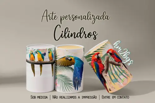 Arte Digital Para Capa De Cilindros - Araras