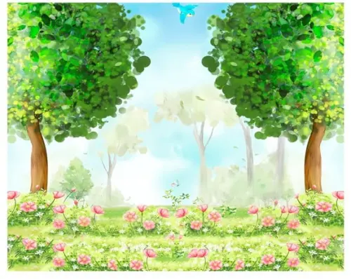 Painel Bosque Encantado - Apenas a Arte para Impressão