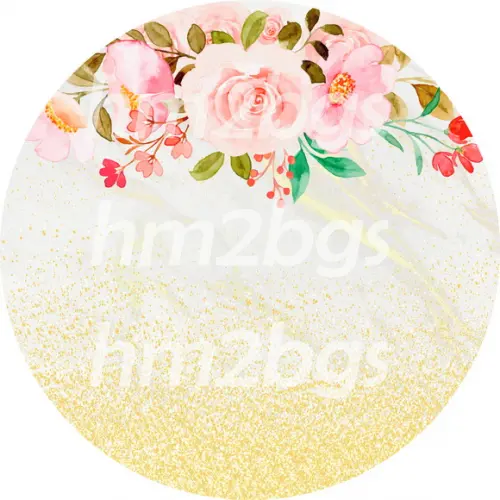 Arte digital para painel - tema: mármore dourado com rosa