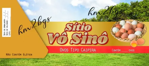 Rótulo para embalagem - Arte digital personalizada