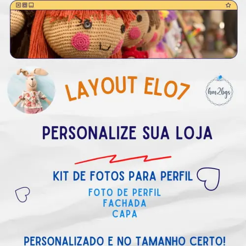 Loja Elo7 Personalizada - Banner, Foto e Capa (kit)