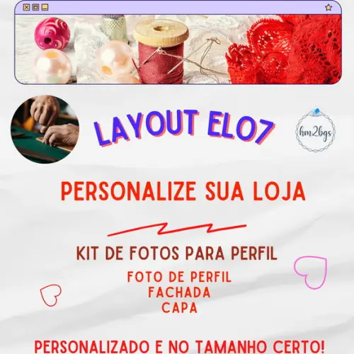 Loja Elo7 Personalizada - Banner, Foto e Capa (kit)