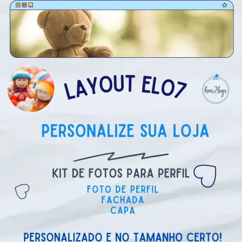 Loja Elo7 Personalizada - Banner, Foto e Capa (kit)