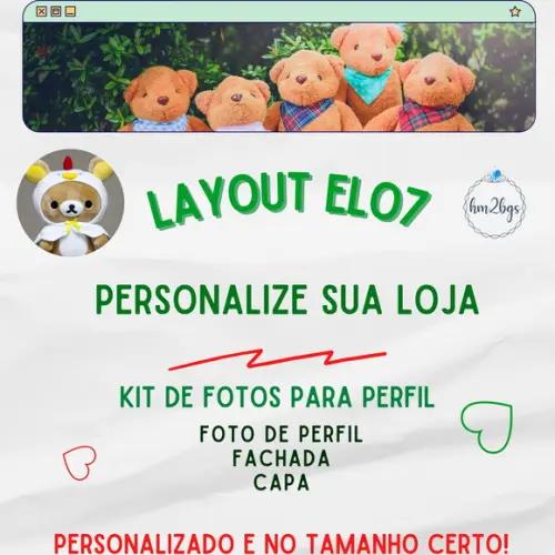 Loja Elo7 Personalizada - Banner, Foto e Capa (kit)