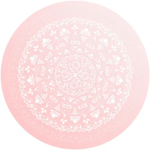Painel Para Impressão Rosa Com Renda - Arte Digital