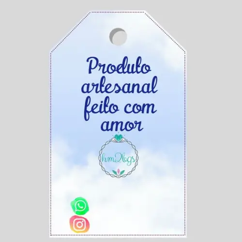 Tag/ etiqueta personalizada - Arte digital para impressão