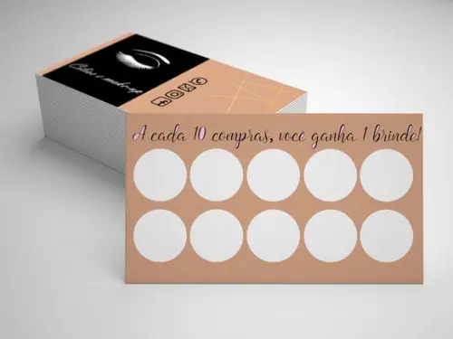 Cartão Fidelidade Personalizado Arte Digital