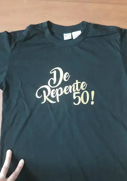 Camisetas Personalizadas Camisas - Estampa Dourada-prateada