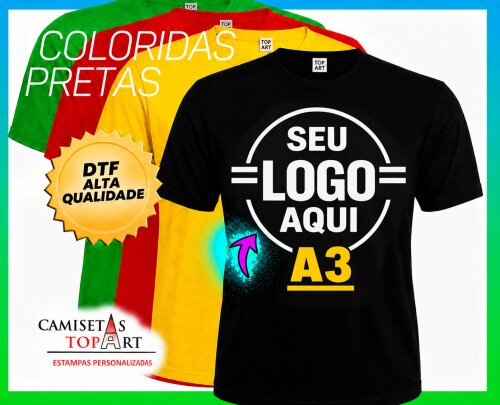 Camiseta Personalizada com Sua Estampa Grande