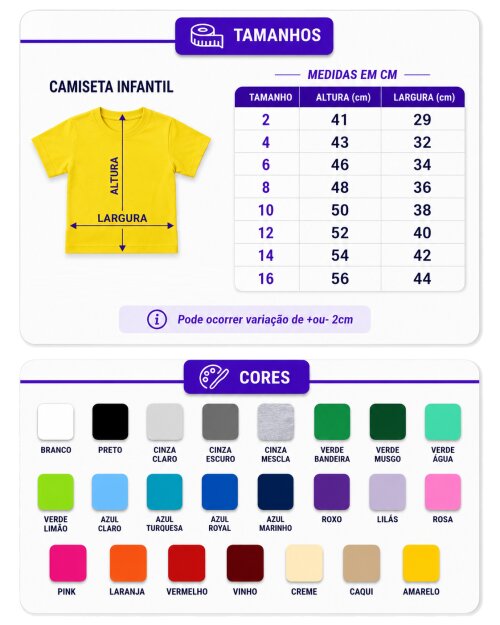 Camiseta Personalizada Infantil