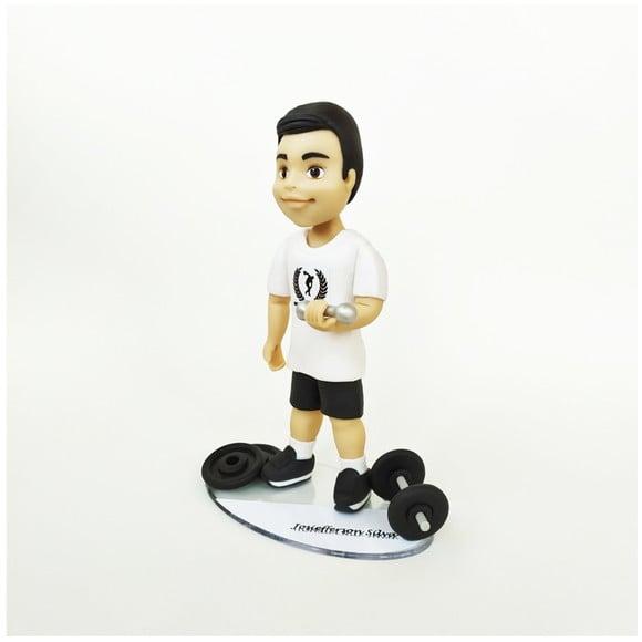Boneco de Biscuit Atleta (masculino)