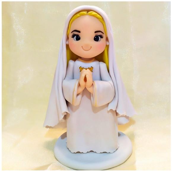 Boneco (a) Personalizado em Biscuit Primeira Comunhão