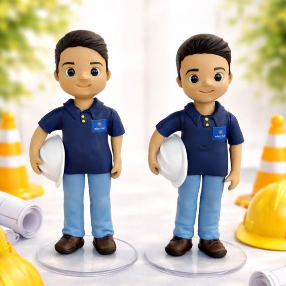 Boneco Personalizado Profissão em Biscuit (2 Unidades)
