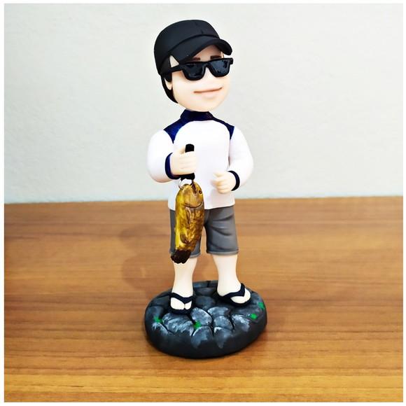 Boneco Personalizado em Biscuit - Pescador
