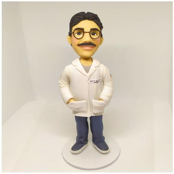Boneco Personalizado Profissão Psicólogo em Biscuit