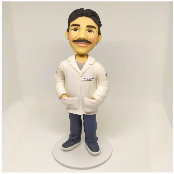 Boneco Personalizado Profissão Psicólogo em Biscuit
