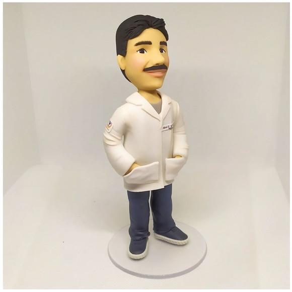 Boneco Personalizado Profissão Psicólogo em Biscuit