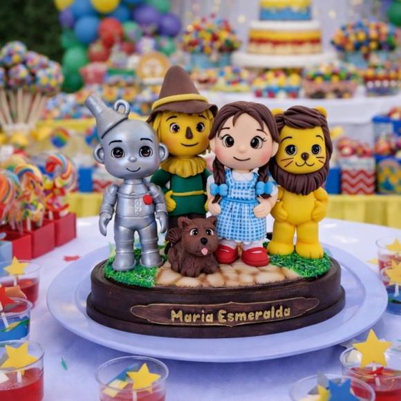 Centro de Mesa Personalizado no Tema o Mágico de Óz