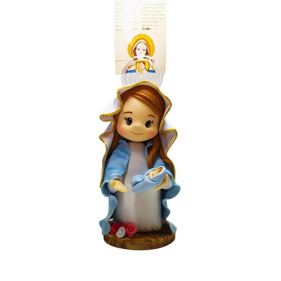 Imagem Nossa Senhora e o Menino Jesus em Biscuit
