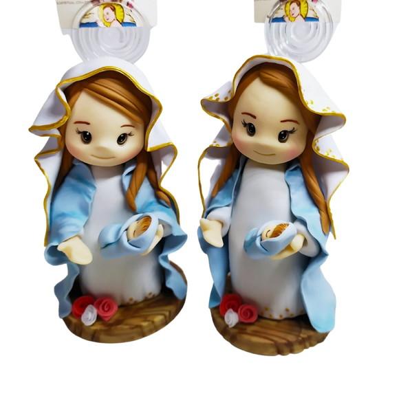 Imagem Nossa Senhora e o Menino Jesus em Biscuit