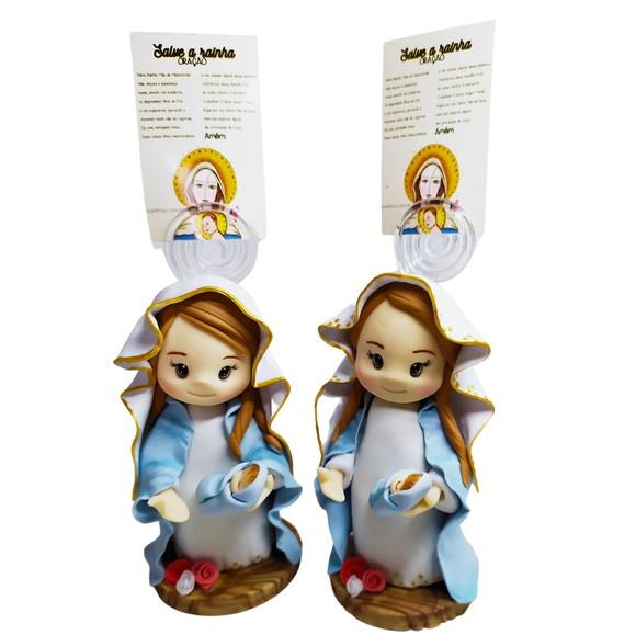 Imagem Nossa Senhora e o Menino Jesus em Biscuit