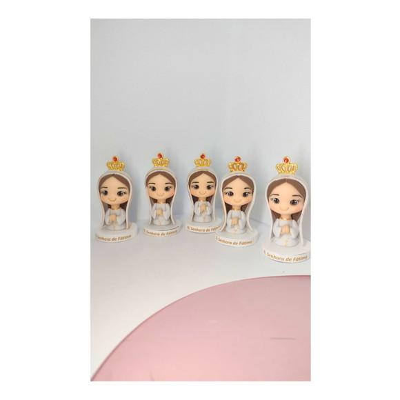 Lembrancinha Nossa Senhora de Fátima em Biscuit (6 Cm)