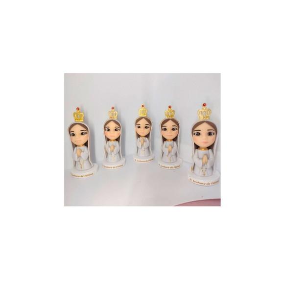 Lembrancinha Nossa Senhora de Fátima em Biscuit (8 Cm)