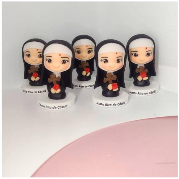 Lembrancinha Santa Rita de Cássia em Biscuit (6 Cm)