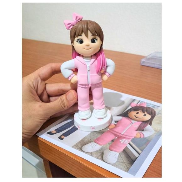 Topo de Bolo Personalizado (menina) - 9 Anos