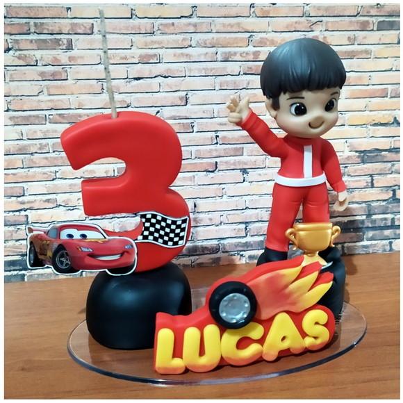 Topo de Bolos Carros em Biscuit
