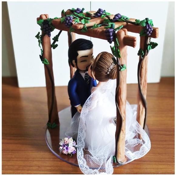 Topo de Casamento de Biscuit