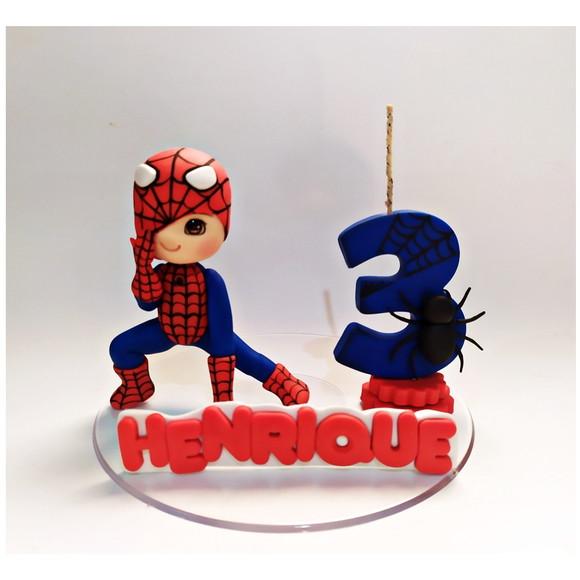 Topo Homem Aranha em Biscuit