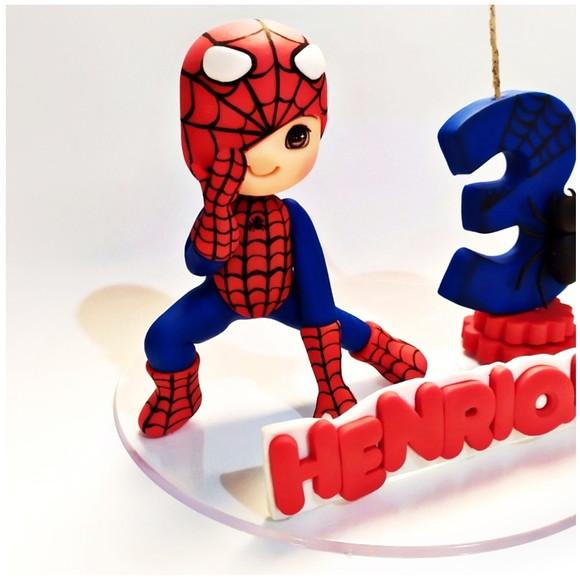 Topo Homem Aranha em Biscuit