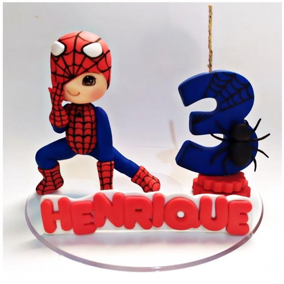 Topo Homem Aranha em Biscuit