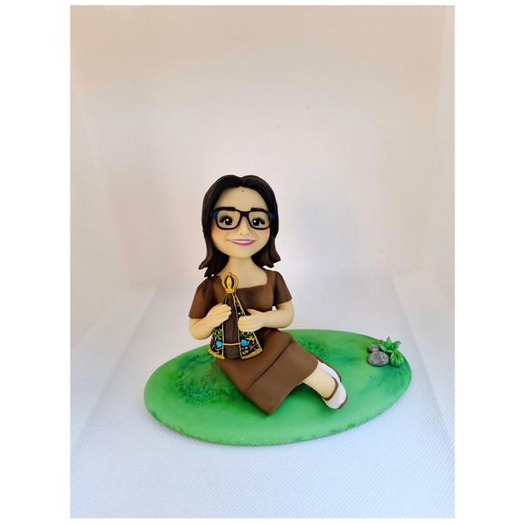 Topo Personalizado Boneca Segurando Nossa Senhora Aparecida