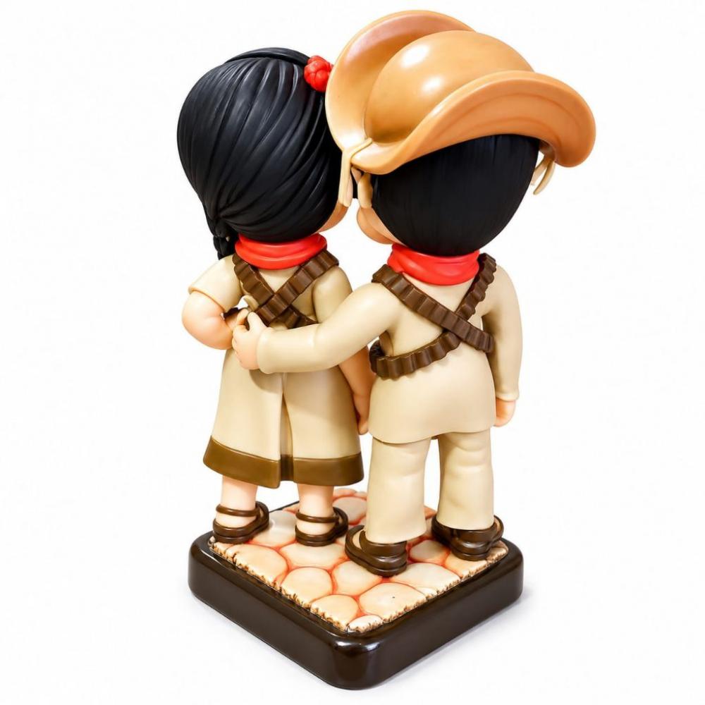 Boneco Lampião e Maria Bonita em Biscuit