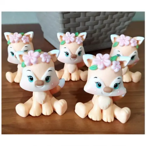 Animais do Bosque em Biscuit