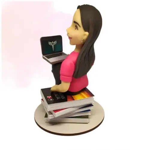 Boneco (a) Personalizado em Biscuit - Profissão/contabilista
