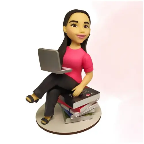 Boneco (a) Personalizado em Biscuit - Profissão/contabilista