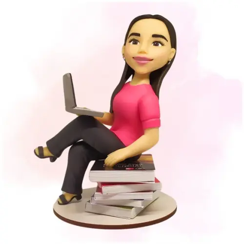 Boneco (a) Personalizado em Biscuit - Profissão/contabilista