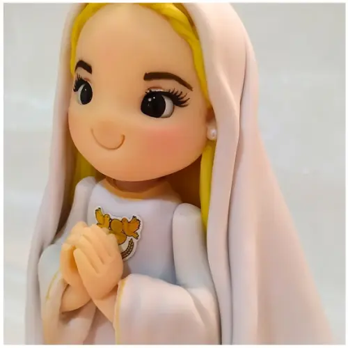 Boneco (a) Personalizado em Biscuit Primeira Comunhão