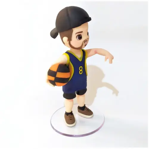 Boneco Jogador de Basquete em Biscuit