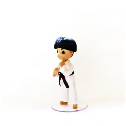 Topo de Bolo Karateca em Biscuit Personalizado – Artesanal para