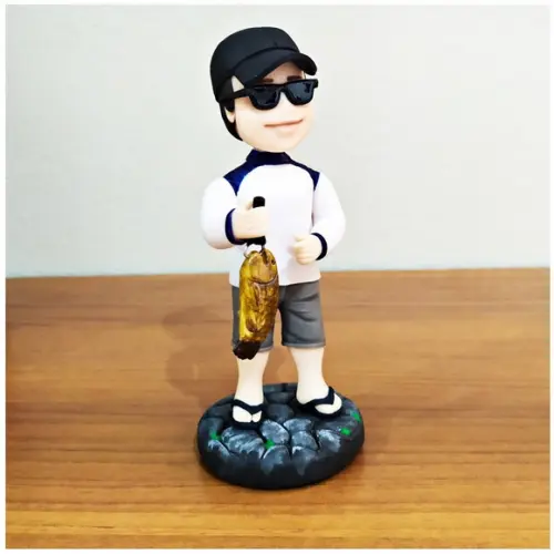 Boneco Personalizado em Biscuit - Pescador