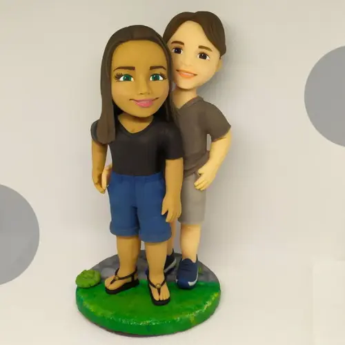 Casal Personalizado em Biscuit